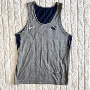 Nike Dri-Fit Men’s Penn State Nittany Lions PSU Tank Top Gray & Navy